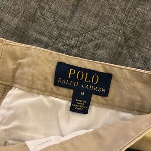 Polo Ralph Lauren boys khaki chino pants - size 18 - EUC